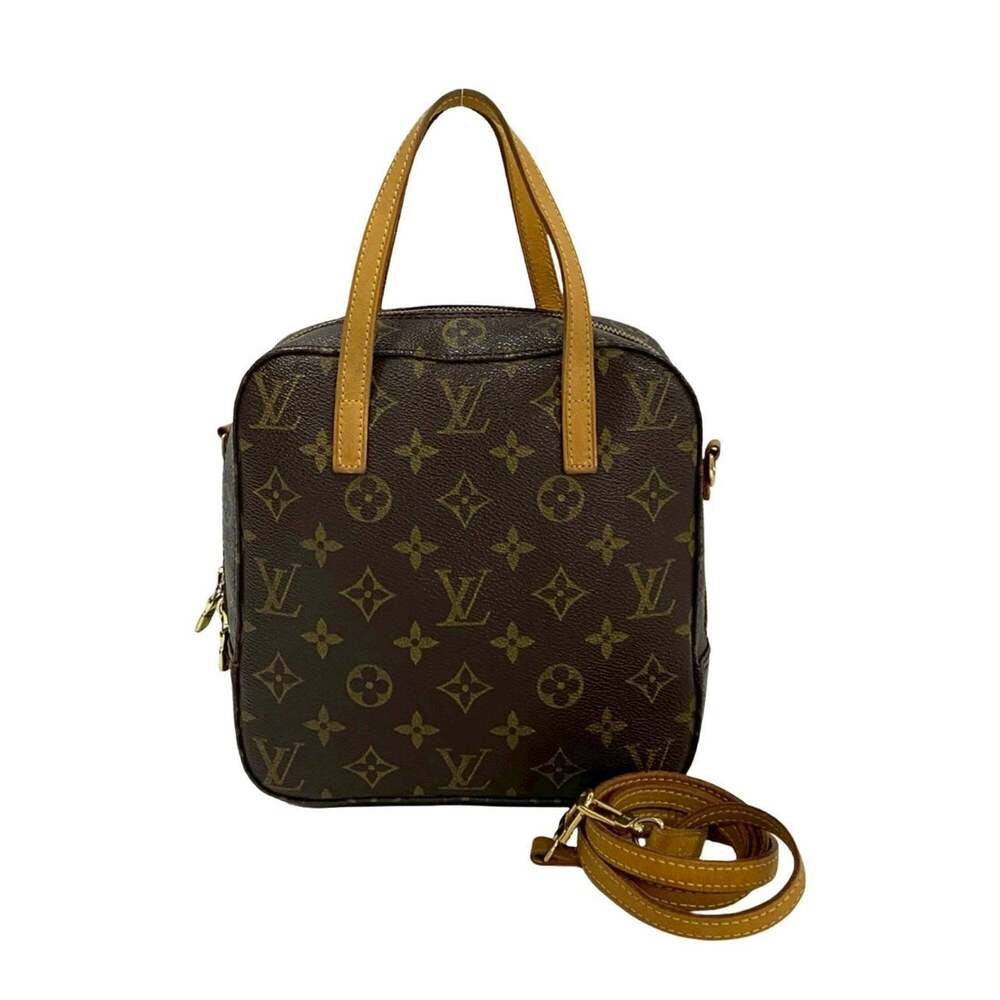 LOUIS VUITTON Authentic Vintage Brown Monogram Leather Shoulder Bag
